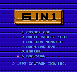 Caltron 6-in-1 screenshot 3 for NES